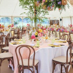 Bentwood Chairs with Round Tables