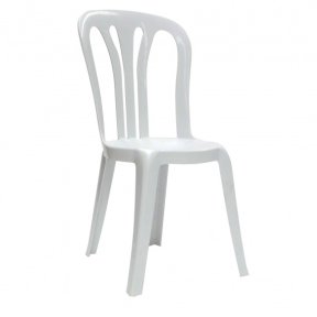 White Plastic Bistro Chair