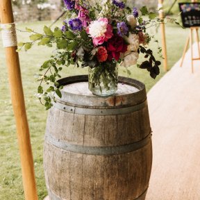 Rustic Oak Barrel