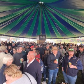 Inside open big top marquee - DP Marquees Ltd