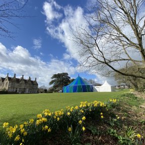Big Top in garden - DP Marquees Ltd