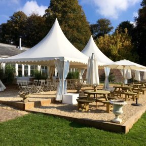 Chinese Hats at Pyt House - DP Marquees