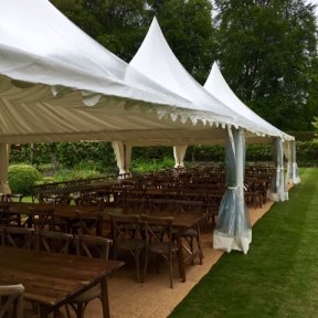 Interior of Chinese Hats - DP Marquees Ltd