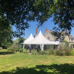 6m Chinese Hats on terrace - DP Marquees Ltd