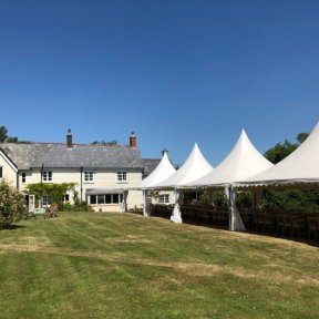 6m Chinese Hats in a row - DP Marquees Ltd