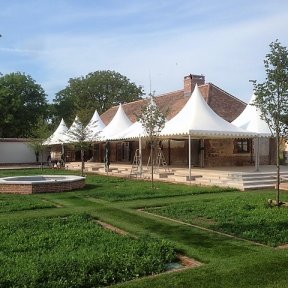 Chinese Hats on Terrace - DP Marquees Ltd