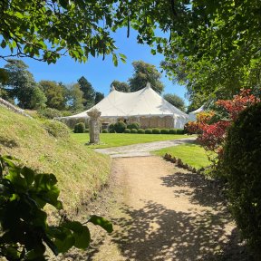 60ft Petal Marquee at Home - DP Marquees Ltd