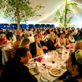 Dining in Petal Marquee - DP Marquees Ltd