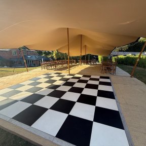 Stretch Tent Interiors for dining and dancing - DP Marquees Ltd
