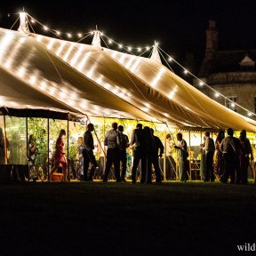 Traditional Marquee night shot - DP Marquees Ltd - Wild Weddings
